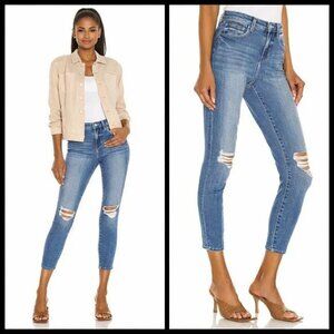 L'Agence Margot Skinny Jeans 26 Distressed High Rise